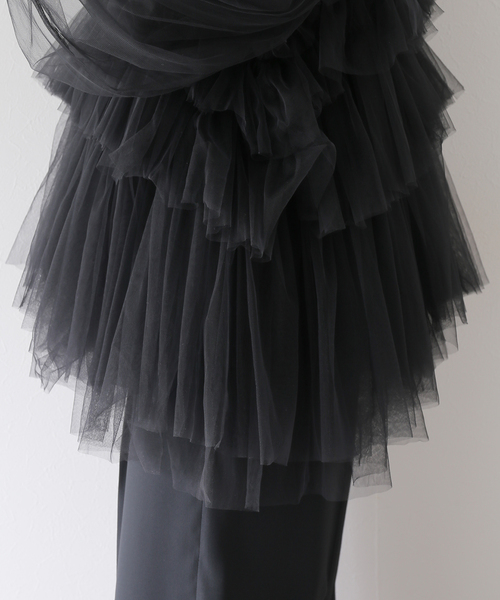 EDIT. FOR LULU(エディットフォールル)の「【VIVIANO / ヴィヴィアーノ】別注Gathered Tulle Trimmed スウェット(スウェット・レディース・ホワイト・SMALL)」の21枚目の写真