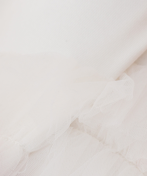 セール】【VIVIANO / ヴィヴィアーノ】別注Gathered Tulle Trimmed