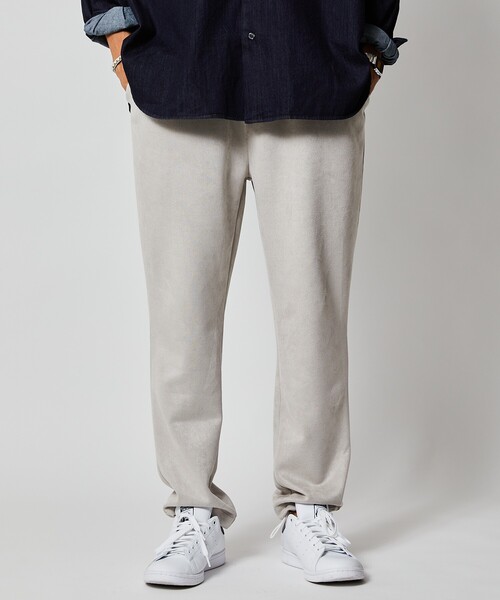 Firsthand（ファーストハンド）の「Firsthand/ファーストハンド スエードライクスウェットパンツ/スエードライクスウェットパンツ（スウェットパンツ・メンズ・ホワイト/グレー・M/L）」の4枚目の写真