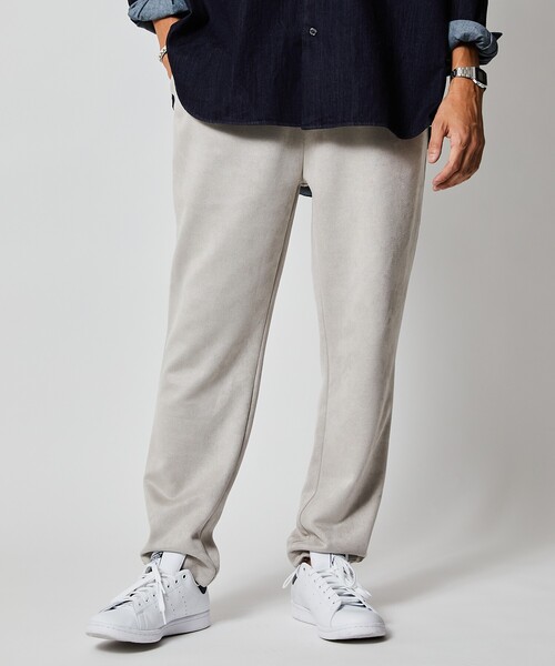 Firsthand（ファーストハンド）の「Firsthand/ファーストハンド スエードライクスウェットパンツ/スエードライクスウェットパンツ（スウェットパンツ・メンズ・ホワイト/グレー・M/L）」の5枚目の写真