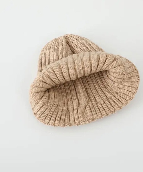 Bambin（ボンバン）の「【 Bambin / ボンバン 】 ロゴ 刺繍 ニットキャップ（ニットキャップ/ビーニー・キッズ・ブラウン/ブラック/カーキ/ベージュ/アイボリー・FREE）」の19枚目の写真