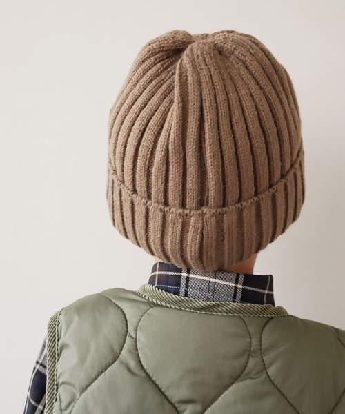 Bambin（ボンバン）の「【 Bambin / ボンバン 】 ロゴ 刺繍 ニットキャップ（ニットキャップ/ビーニー・キッズ・ブラウン/ブラック/カーキ/ベージュ/アイボリー・FREE）」の17枚目の写真