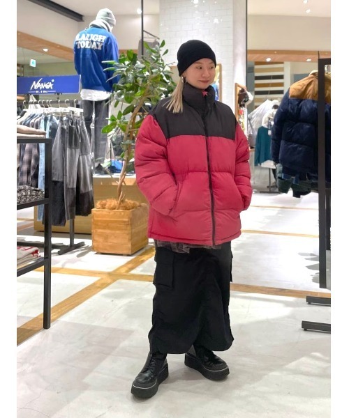 BAYFLOW（ベイフロー）の「ルーズファイバーダウンブルゾン（ダウンジャケット/コート・メンズ・イエロー/ブラック/カーキ/ピンク/ベージュ・MEDIUM/LARGE）」の16枚目の写真