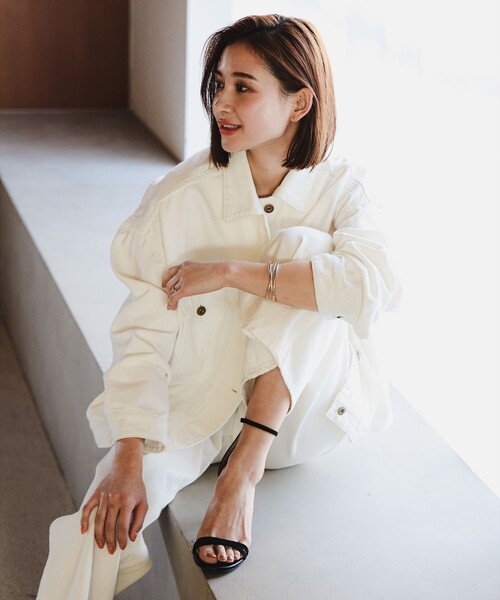 B:MING by BEAMS（ビーミングバイビームス）の「B:MING by BEAMS / デニム Gジャン（デニムジャケット・レディース・ホワイト系その他5/インディゴブルー・MEDIUM/SMALL）」の4枚目の写真