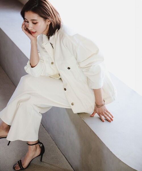 B:MING by BEAMS（ビーミングバイビームス）の「B:MING by BEAMS / デニム Gジャン（デニムジャケット・レディース・ホワイト系その他5/インディゴブルー・MEDIUM/SMALL）」の5枚目の写真