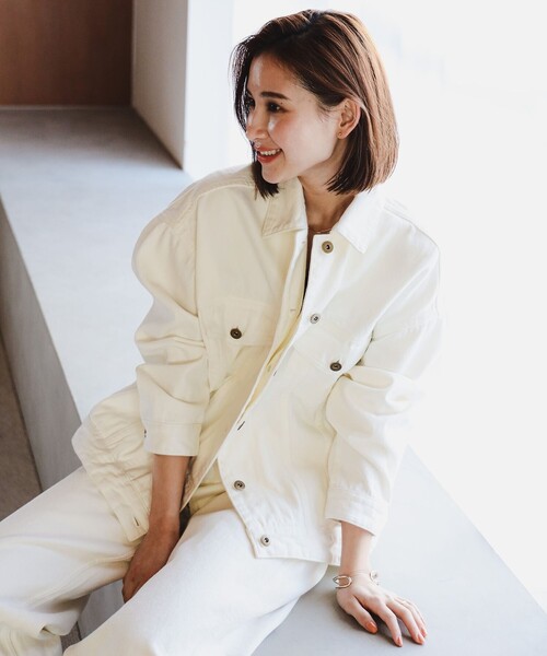 B:MING by BEAMS（ビーミングバイビームス）の「B:MING by BEAMS / デニム Gジャン（デニムジャケット・レディース・ホワイト系その他5/インディゴブルー・MEDIUM/SMALL）」の6枚目の写真