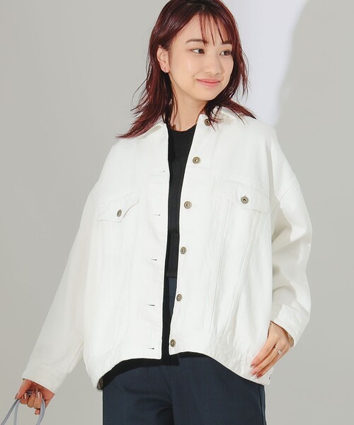 B:MING by BEAMS（ビーミングバイビームス）の「B:MING by BEAMS / デニム Gジャン（デニムジャケット・レディース・ホワイト系その他5/インディゴブルー・MEDIUM/SMALL）」の10枚目の写真