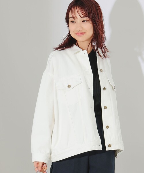 B:MING by BEAMS（ビーミングバイビームス）の「B:MING by BEAMS / デニム Gジャン（デニムジャケット・レディース・ホワイト系その他5/インディゴブルー・MEDIUM/SMALL）」の11枚目の写真