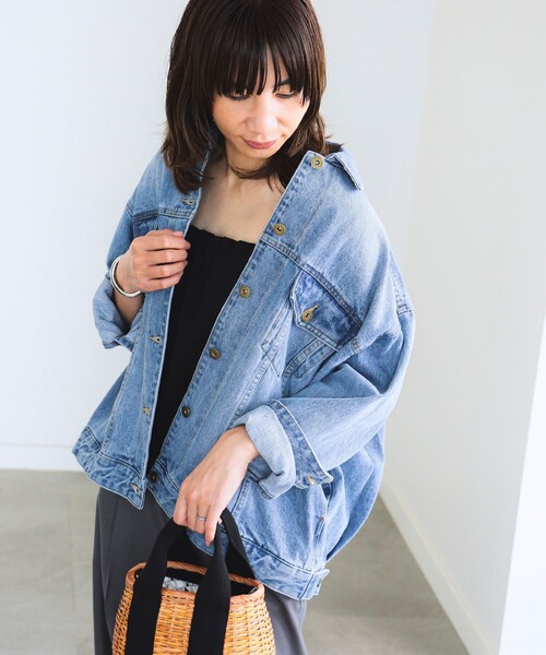 B:MING by BEAMS（ビーミングバイビームス）の「B:MING by BEAMS / デニム Gジャン（デニムジャケット・レディース・ホワイト系その他5/インディゴブルー・MEDIUM/SMALL）」の17枚目の写真