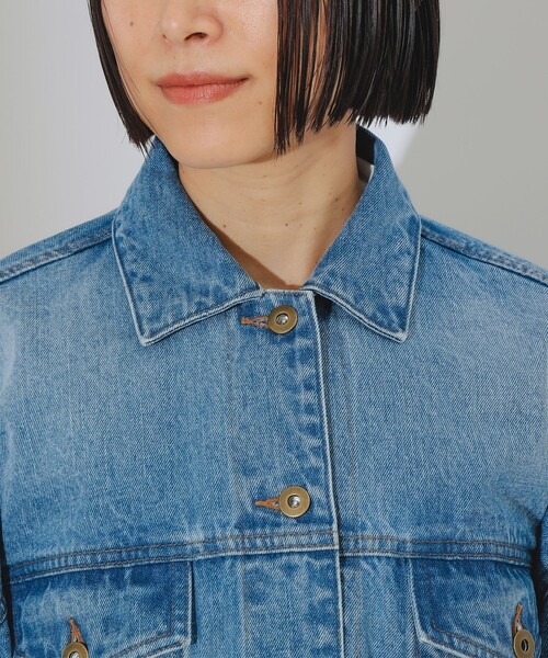 B:MING by BEAMS（ビーミングバイビームス）の「B:MING by BEAMS / デニム Gジャン（デニムジャケット・レディース・ホワイト系その他5/インディゴブルー・MEDIUM/SMALL）」の22枚目の写真