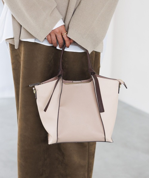 LEPSIM(レプシィム)の「フェイクレザームスビショルダーバッグ 960961(ショルダーバッグ・レディース・ブラック/カーキ/ベージュ系その他・ONE SIZE)」の6枚目の写真