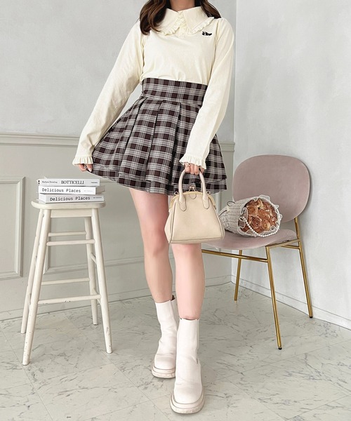 apres jour（アプレジュール）の「ロングスリーブフリルポロシャツ【ZOZOTOWN限定アイテム】（ポロシャツ・レディース・クリーム/グレー/ピンク・X-LARGE/フリー）」の19枚目の写真