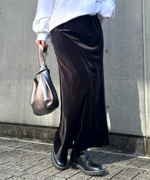 un dix cors | ベロアバイヤスロングスカート(スカート)