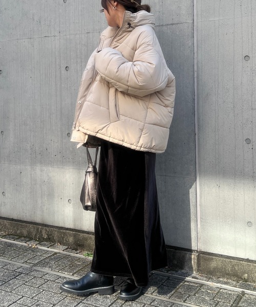 un dix cors（アンディコール）の「ベロアバイヤスロングスカート（スカート・レディース・チャコールグレー/グレー・FREE）」の21枚目の写真