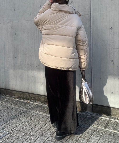 un dix cors（アンディコール）の「ベロアバイヤスロングスカート（スカート・レディース・チャコールグレー/グレー・FREE）」の22枚目の写真