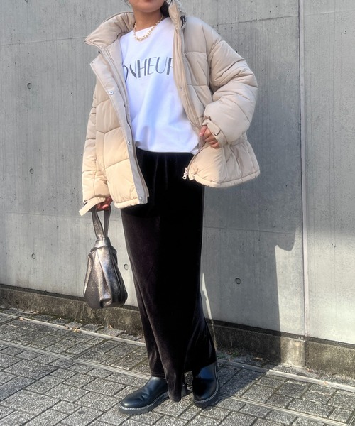 un dix cors（アンディコール）の「ベロアバイヤスロングスカート（スカート・レディース・チャコールグレー/グレー・FREE）」の20枚目の写真