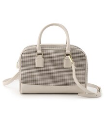 OPAQUE.CLIP | 【2WAY】ミニ千鳥スクエアボストンバッグ(ショルダーバッグ)