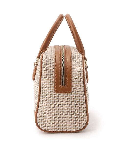 OPAQUE.CLIP（オペークドットクリップ）の「◆【2WAY】ミニ千鳥スクエアボストンバッグ（ショルダーバッグ・レディース・ブラック系1/キャメル/ベージュ系その他5・00）」の6枚目の写真