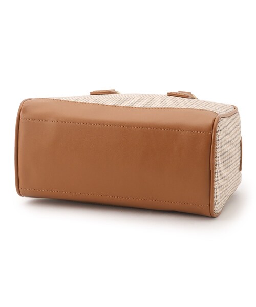 OPAQUE.CLIP（オペークドットクリップ）の「◆【2WAY】ミニ千鳥スクエアボストンバッグ（ショルダーバッグ・レディース・ブラック系1/キャメル/ベージュ系その他5・00）」の8枚目の写真