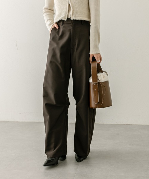 loti（ロティ）の「loti ファー巾着バケツBAG（ハンドバッグ・レディース・ブラウン/ブラック・ONE SIZE）」の4枚目の写真