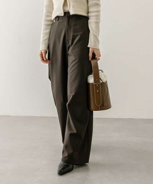 loti（ロティ）の「loti ファー巾着バケツBAG（ハンドバッグ・レディース・ブラウン/ブラック・ONE SIZE）」の5枚目の写真