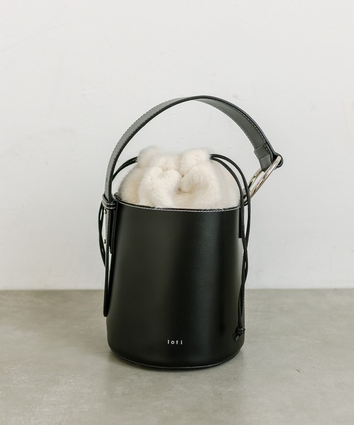 loti（ロティ）の「loti ファー巾着バケツBAG（ハンドバッグ・レディース・ブラウン/ブラック・ONE SIZE）」の10枚目の写真