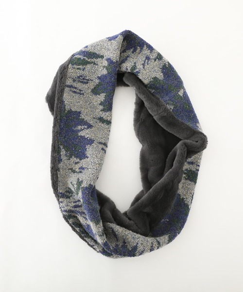 osharewalker（オシャレウォーカー）の「『ジャカードニットスヌード』（ネックウォーマー/スヌード・レディース・ブルー/レッド・FREE）」の12枚目の写真