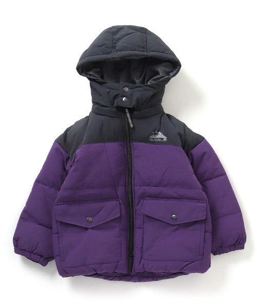 F.O.KIDS(エフオーキッズ)の「F.O.KIDS/エフオーキッズ ふわ軽インサレーションアウター(ダウンジャケット/コート・キッズ・マルチ/ブラック/パープル/エメラルド/オレンジ/カモフラージュ/ベージュ/レインボー・150/130/140)」の5枚目の写真