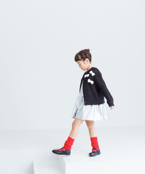 LOWRYS FARM（ローリーズファーム）の「リボンモチーフカーディガン　983904（カーディガン/ボレロ・キッズ・ピンク/ブラック/ホワイト・130cm/120cm/150cm/140cm/110cm）」の20枚目の写真