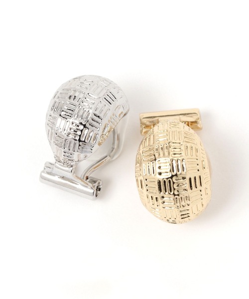 niko and...（ニコアンド）の「メタルテクスチャーイヤリング（イヤリング・レディース・グレー/イエロー・0）」の3枚目の写真