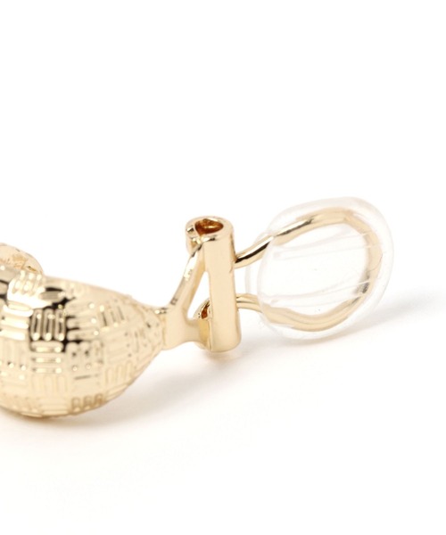 niko and...（ニコアンド）の「メタルテクスチャーイヤリング（イヤリング・レディース・グレー/イエロー・0）」の4枚目の写真