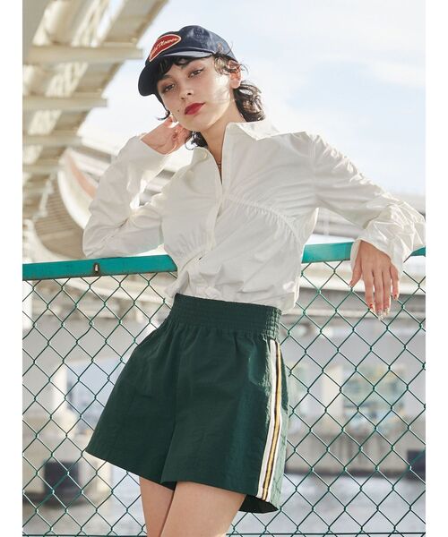 jouetie（ジュエティ）の「サイドラインキックパンツ（その他パンツ・レディース・グリーン/ブラック・MEDIUM）」の3枚目の写真