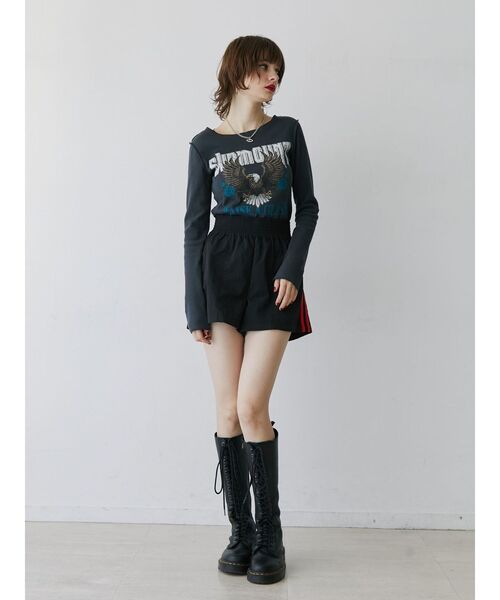 jouetie（ジュエティ）の「サイドラインキックパンツ（その他パンツ・レディース・グリーン/ブラック・MEDIUM）」の4枚目の写真