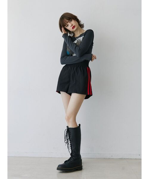 jouetie（ジュエティ）の「サイドラインキックパンツ（その他パンツ・レディース・グリーン/ブラック・MEDIUM）」の6枚目の写真