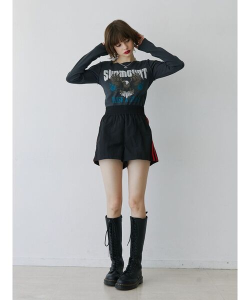 jouetie（ジュエティ）の「サイドラインキックパンツ（その他パンツ・レディース・グリーン/ブラック・MEDIUM）」の9枚目の写真