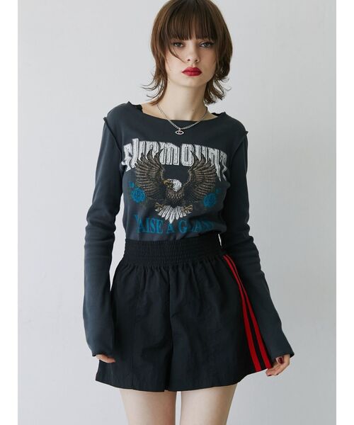 jouetie（ジュエティ）の「サイドラインキックパンツ（その他パンツ・レディース・グリーン/ブラック・MEDIUM）」の13枚目の写真