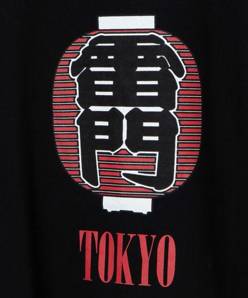 WEGO(ウィゴー)の「WEGO/雷門モチーフプリントT(Tシャツ/カットソー・メンズ・ブラック/ホワイト・LARGE/XX-LARGE/X-LARGE)」の4枚目の写真