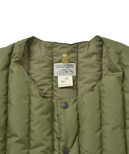 ロッキーマウンテンフェザーベッド 6month down vest ダウンベスト Rocky Mountain Featherbed ロッキーマウンテンフェザーベッド DOWN