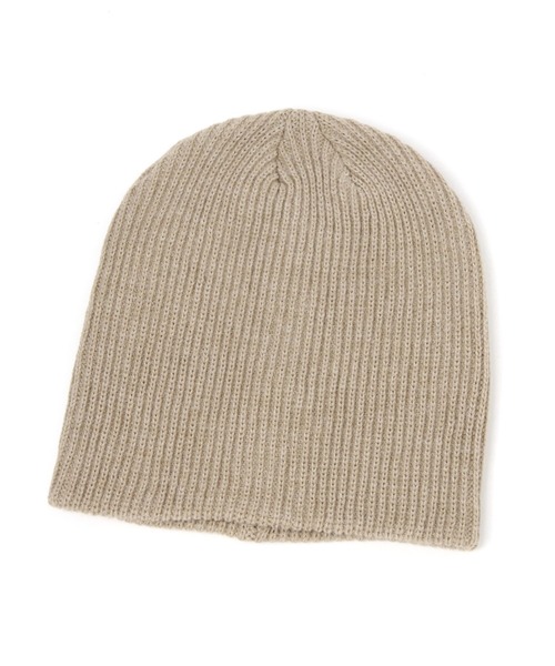 LAKOLE（ラコレ）の「アクリル畦ワッチ / 989464（ニットキャップ/ビーニー・レディース・ブラック/オフホワイト/グレー/サンドグレー・FREE）」の4枚目の写真