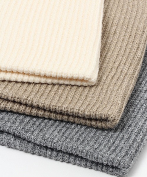 LAKOLE（ラコレ）の「アクリル畦ワッチ / 989464（ニットキャップ/ビーニー・レディース・ブラック/オフホワイト/グレー/サンドグレー・FREE）」の13枚目の写真