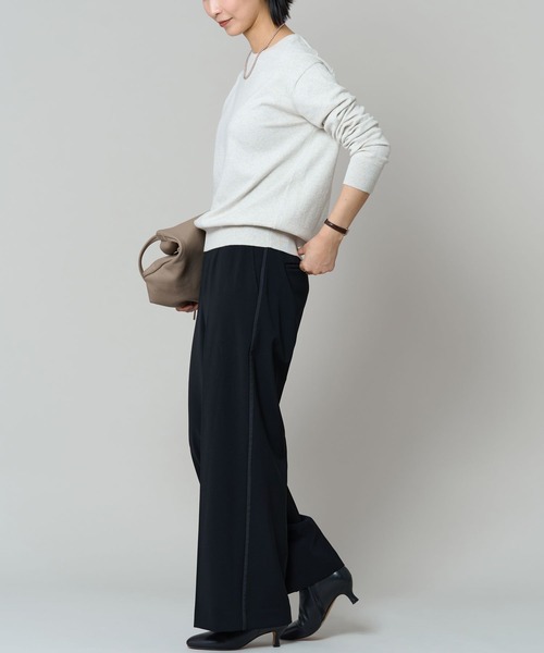 BARNYARDSTORM(バンヤードストーム)の「BARNYARDSTORM / ボートハイゲージニット【WEB限定カラー】(ニット/セーター・レディース・ピンク/ブルー/ライトグレー/チャコールグレー・0/1)」の12枚目の写真