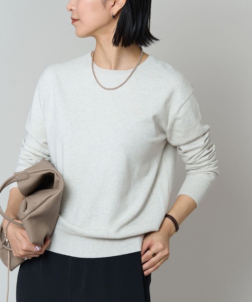 BARNYARDSTORM(バンヤードストーム)の「BARNYARDSTORM / ボートハイゲージニット【WEB限定カラー】(ニット/セーター・レディース・ピンク/ブルー/ライトグレー/チャコールグレー・0/1)」の16枚目の写真