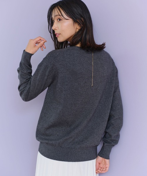 BARNYARDSTORM(バンヤードストーム)の「BARNYARDSTORM / ボートハイゲージニット【WEB限定カラー】(ニット/セーター・レディース・ピンク/ブルー/ライトグレー/チャコールグレー・0/1)」の5枚目の写真