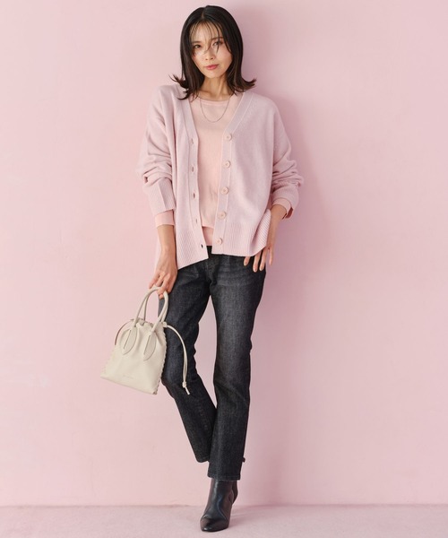 BARNYARDSTORM(バンヤードストーム)の「BARNYARDSTORM / ボートハイゲージニット【WEB限定カラー】(ニット/セーター・レディース・ピンク/ブルー/ライトグレー/チャコールグレー・0/1)」の13枚目の写真