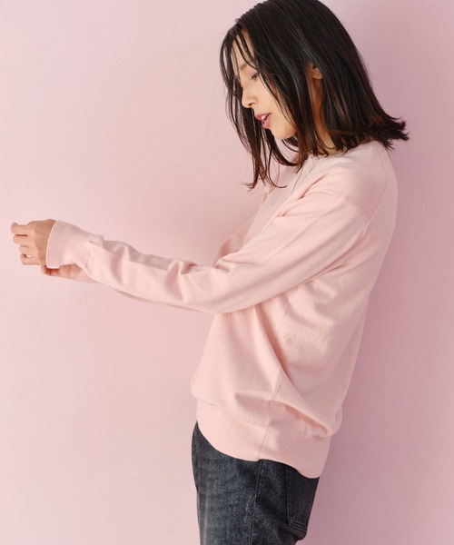 BARNYARDSTORM(バンヤードストーム)の「BARNYARDSTORM / ボートハイゲージニット【WEB限定カラー】(ニット/セーター・レディース・ピンク/ブルー/ライトグレー/チャコールグレー・0/1)」の17枚目の写真