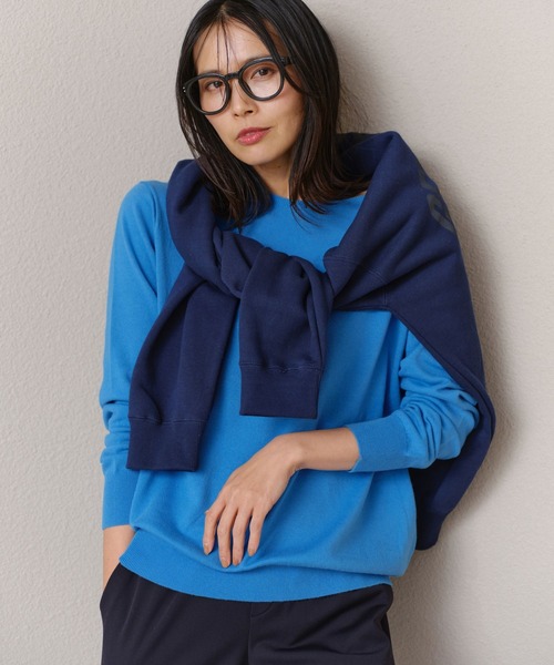 BARNYARDSTORM(バンヤードストーム)の「BARNYARDSTORM / ボートハイゲージニット【WEB限定カラー】(ニット/セーター・レディース・ピンク/ブルー/ライトグレー/チャコールグレー・0/1)」の9枚目の写真