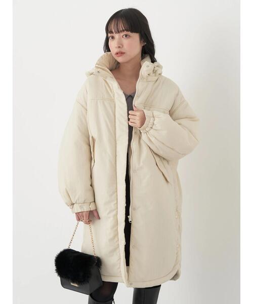 earth music&ecology(アースミュージックアンドエコロジー)の「2way中綿モッズコート(モッズコート・レディース・ブラック/ベージュ/その他8・M/L)」の19枚目の写真