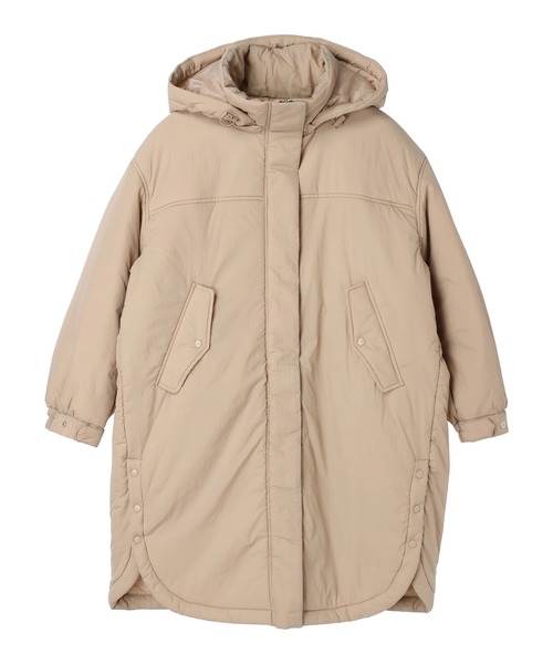 earth music&ecology(アースミュージックアンドエコロジー)の「2way中綿モッズコート(モッズコート・レディース・ブラック/ベージュ/その他8・M/L)」の4枚目の写真