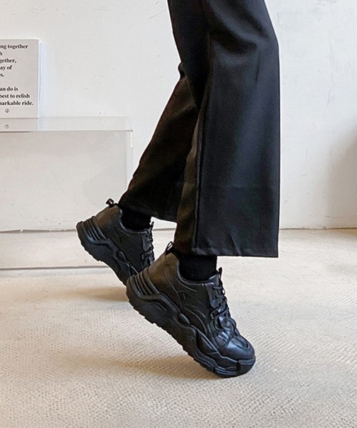 Miniministore（ミニミニストア）の「ダッドスニーカー レディース ボリューム（スニーカー・レディース・アイボリー/ブラック・24.5cm/24.0cm/23.5cm/23.0cm/22.5cm/22.0cm）」の5枚目の写真