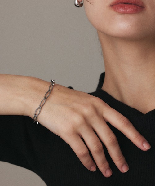 CENE（セネ）の「【CENE】セネ/レジットブレスレット（ブレスレット・レディース・シルバー/ゴールド・FREE）」の2枚目の写真